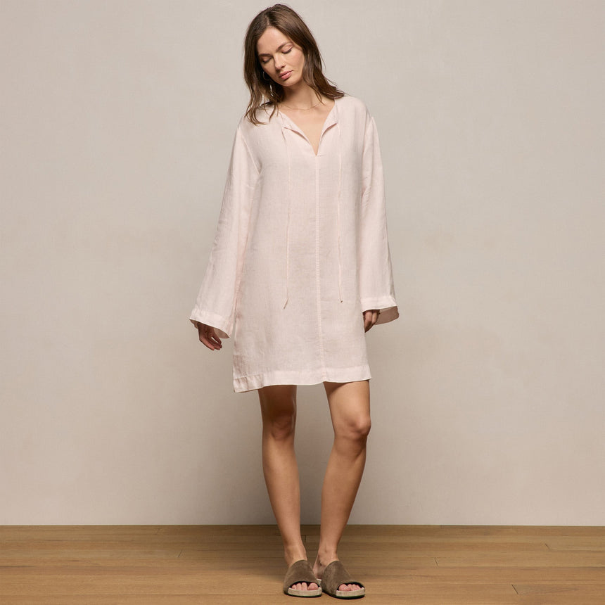 tunic shirt dress Dress/tunic by Shan Collared V neckline James Perse Lightweight Linen Tunic