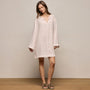 Lightweight Linen Tunic Dress in Light Rose Quartz Pigment | James Perse Los Angeles