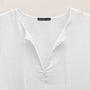 Lightweight Linen Tunic Dress in White | James Perse Los Angeles