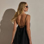 Lightweight Linen Strappy Cami Dress in Black | James Perse Los Angeles