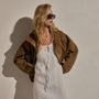Lightweight Linen Strappy Cami Dress in White | James Perse Los Angeles