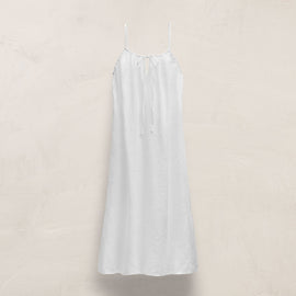 Lightweight Linen Strappy Cami Dress in White | James Perse Los Angeles