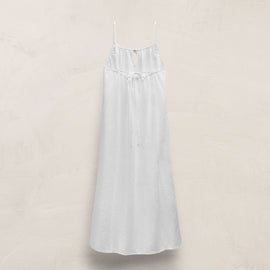 Lightweight Linen Strappy Cami Dress in White | James Perse Los Angeles