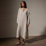 Lightweight Linen Dress in Salt Pigment | James Perse Los Angeles