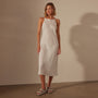 Lightweight Linen Cami Dress in White | James Perse Los Angeles