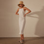 Lightweight Linen Cami Dress in White | James Perse Los Angeles