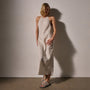 Linen Halter Dress in Salt Pigment | James Perse Los Angeles
