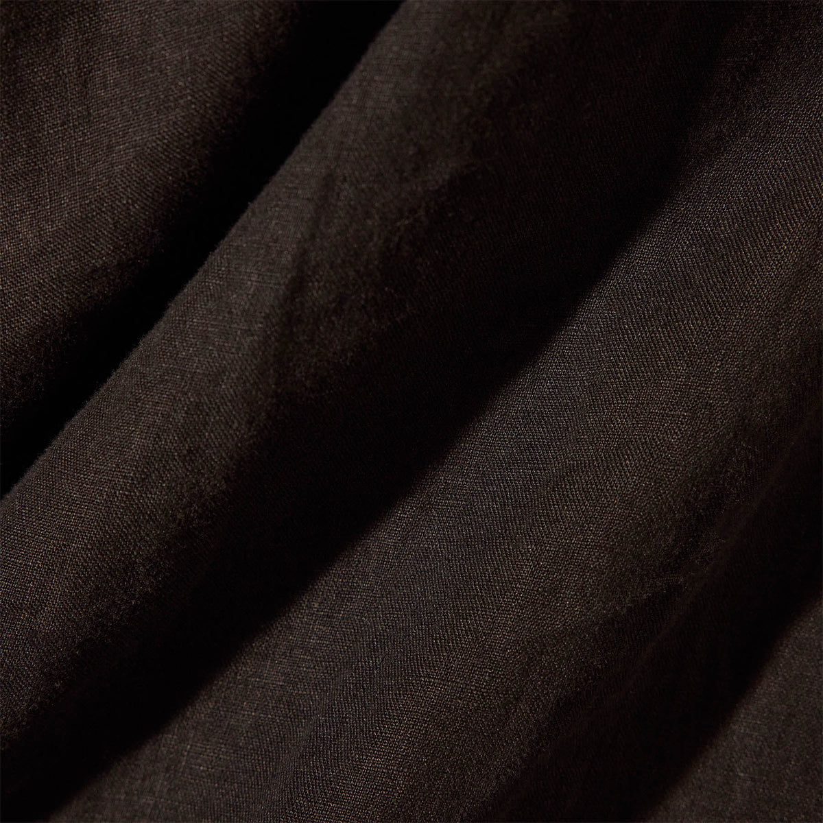 Garment Dye Linen Pin Tuck Dress in Black | James Perse Los Angeles