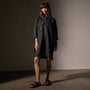 Pocket Shirt Swing Dress in Black | James Perse Los Angeles