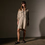 Pocket Shirt Swing Dress in Overcast Pigment | James Perse Los Angeles