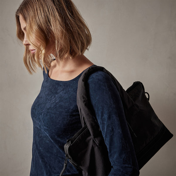 Stretch Velvet Scoop Neck Top in Constellation | James Perse Los Angeles