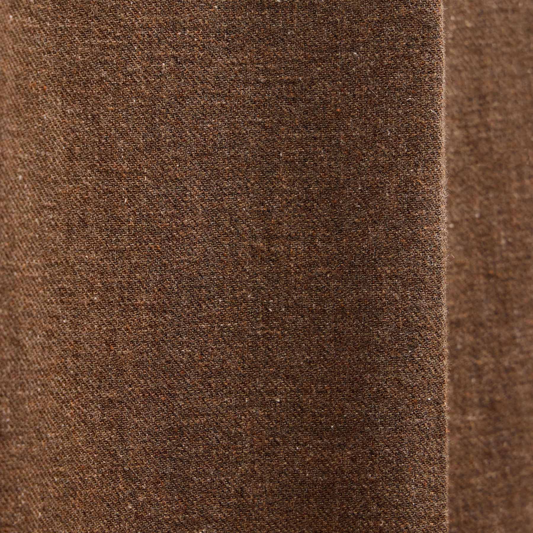 Linen Twill Pleated Wide Leg Trouser In Fleck Brown | James Perse Los Angeles