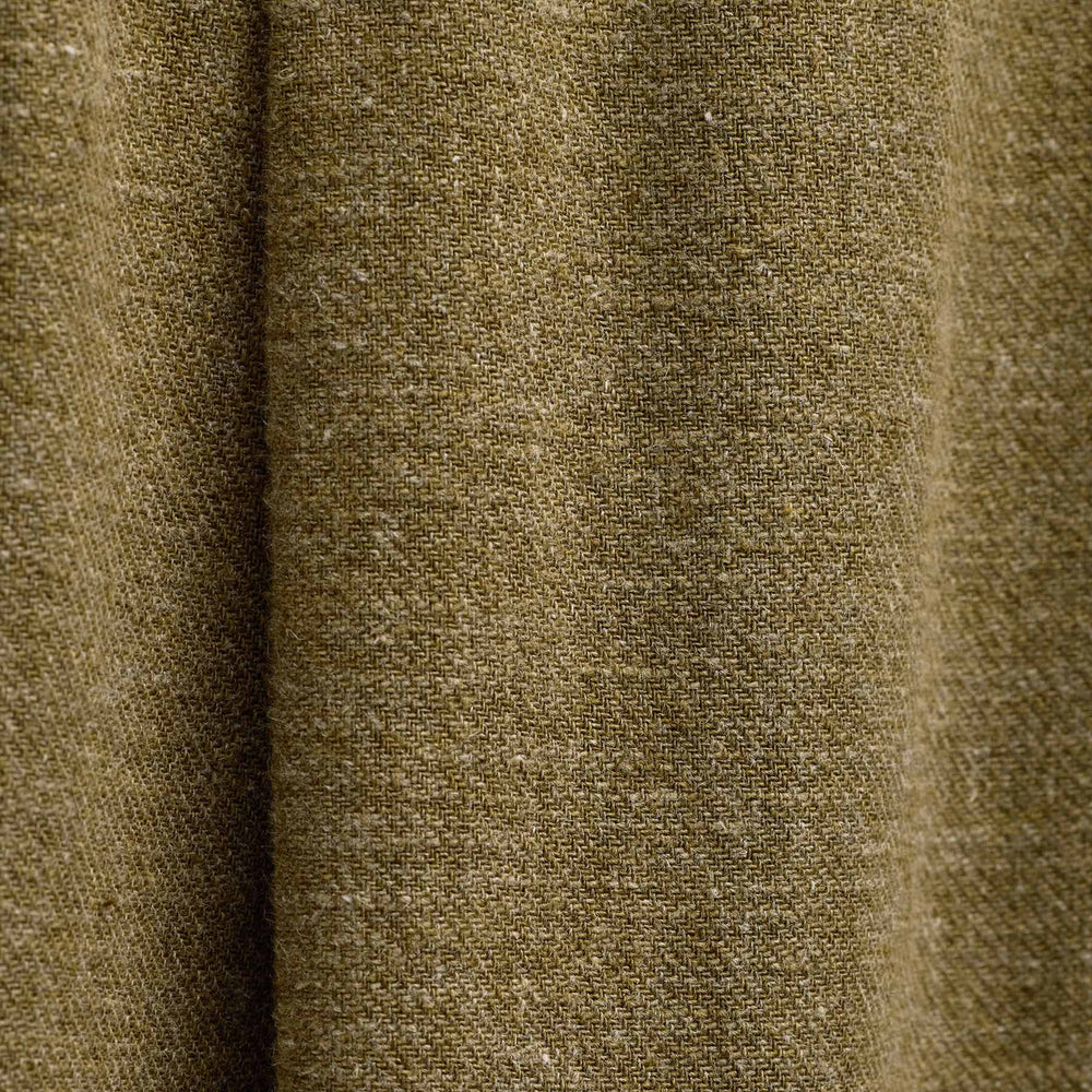 Linen Twill Pleated Wide Leg Trouser in Fleck Green | James Perse Los Angeles