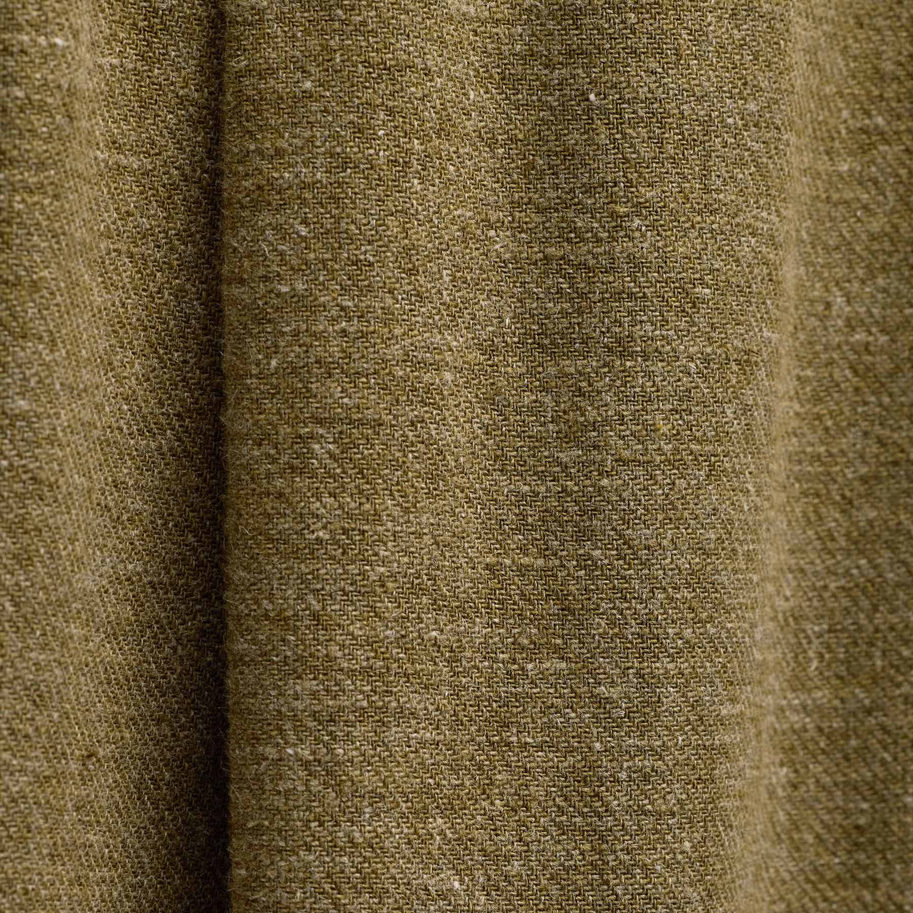 Linen Twill Pleated Wide Leg Trouser in Fleck Green | James Perse Los Angeles