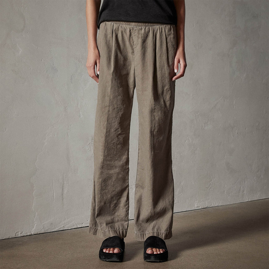 Canyon Linen Pant in Ammo Pigment | James Perse Los Angeles