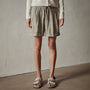 Canyon Linen Blend Short in Silt Pigment | James Perse Los Angeles