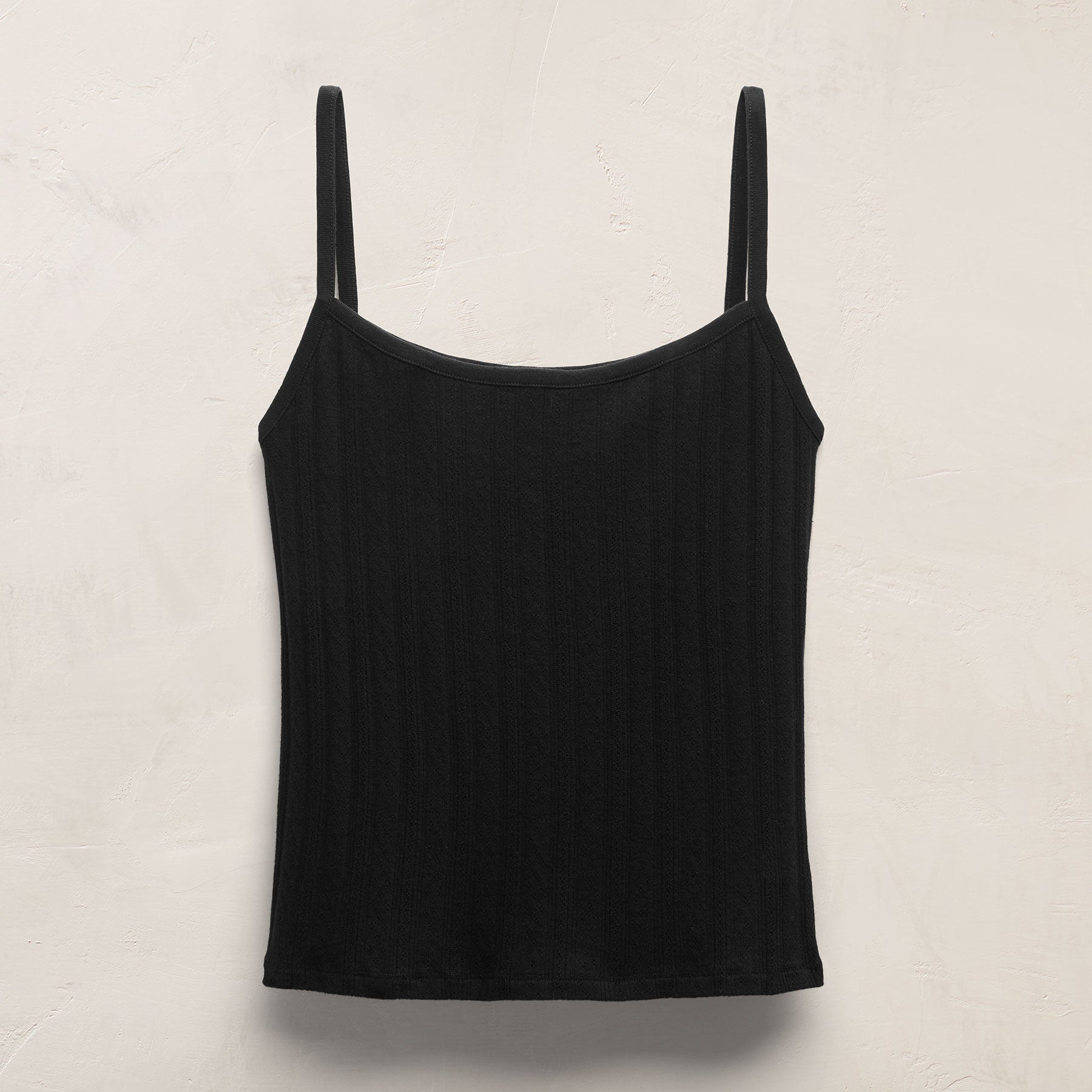 Pointelle Tank Top in Black | James Perse Los Angeles