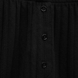 Pointelle Shortie in Black | James Perse Los Angeles