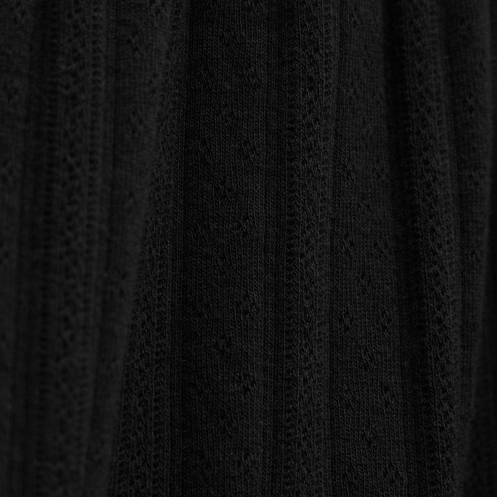 Pointelle Shortie in Black | James Perse Los Angeles