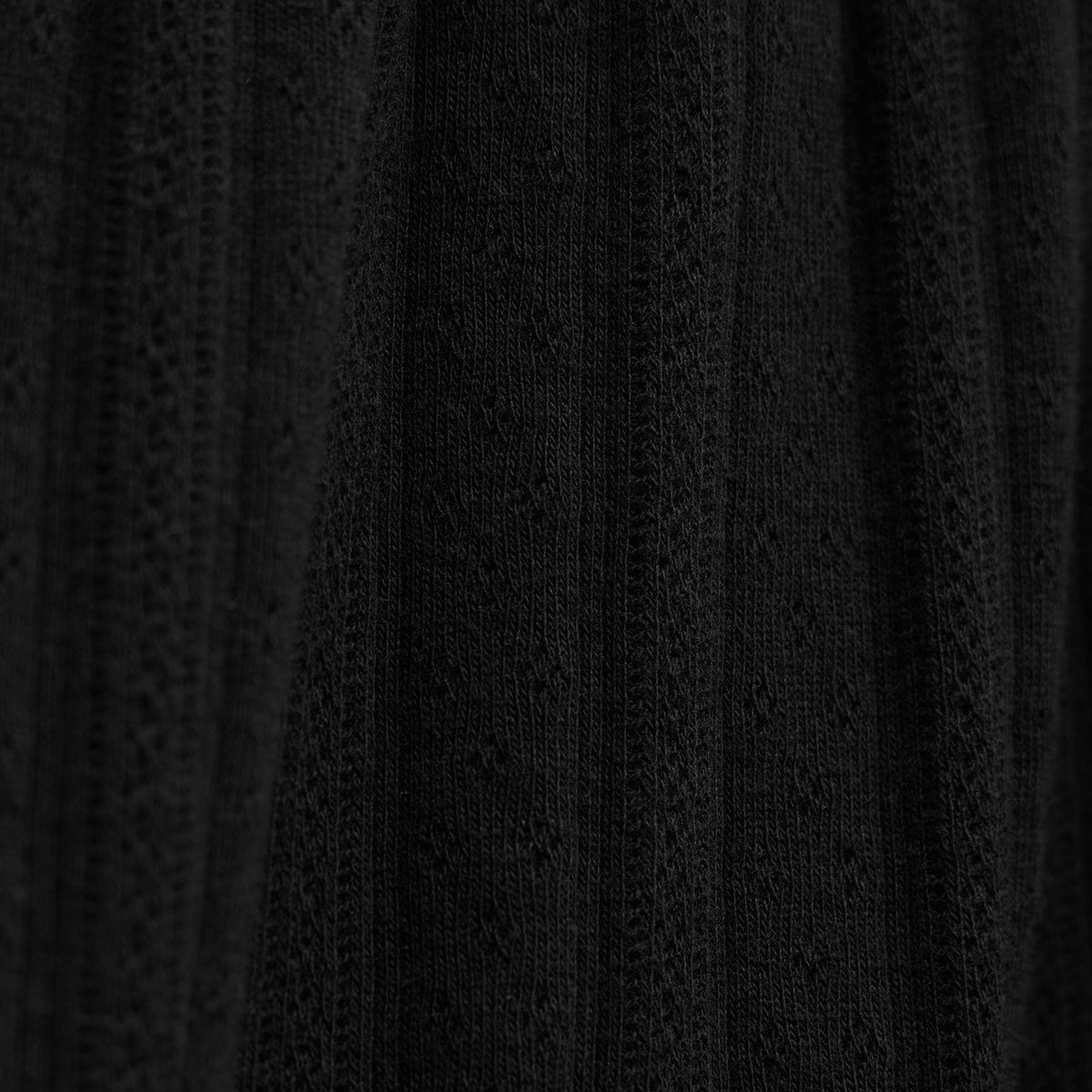 Pointelle Shortie in Black | James Perse Los Angeles