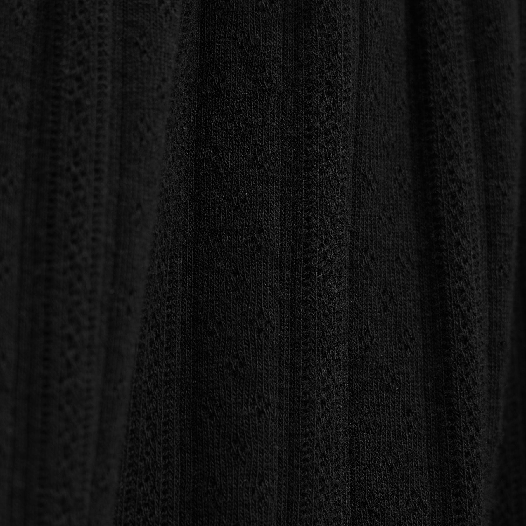 Pointelle Shortie in Black | James Perse Los Angeles