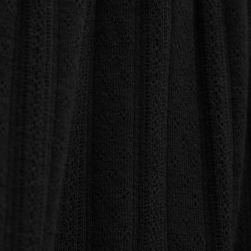Pointelle Shortie in Black | James Perse Los Angeles