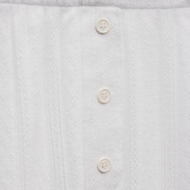 Pointelle Shortie in White | James Perse Los Angeles