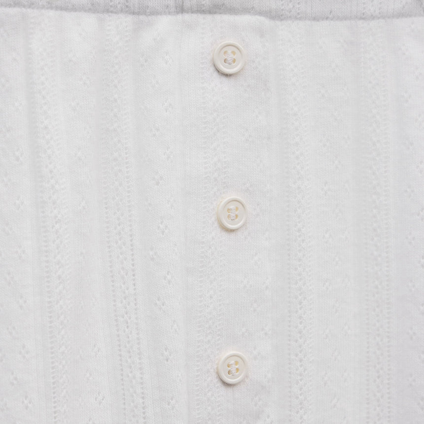 Pointelle Shortie in White | James Perse Los Angeles