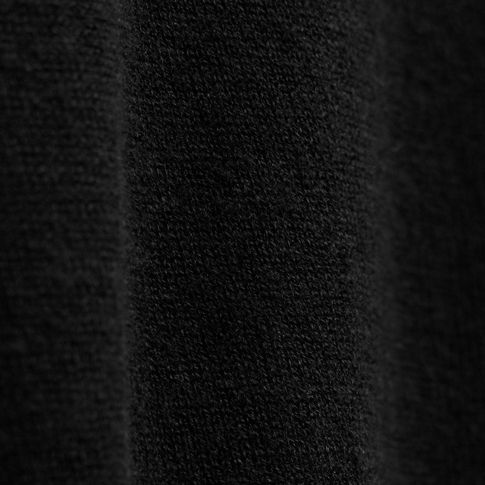 Linen Cotton Keyhole Sweater in Black | James Perse Los Angeles