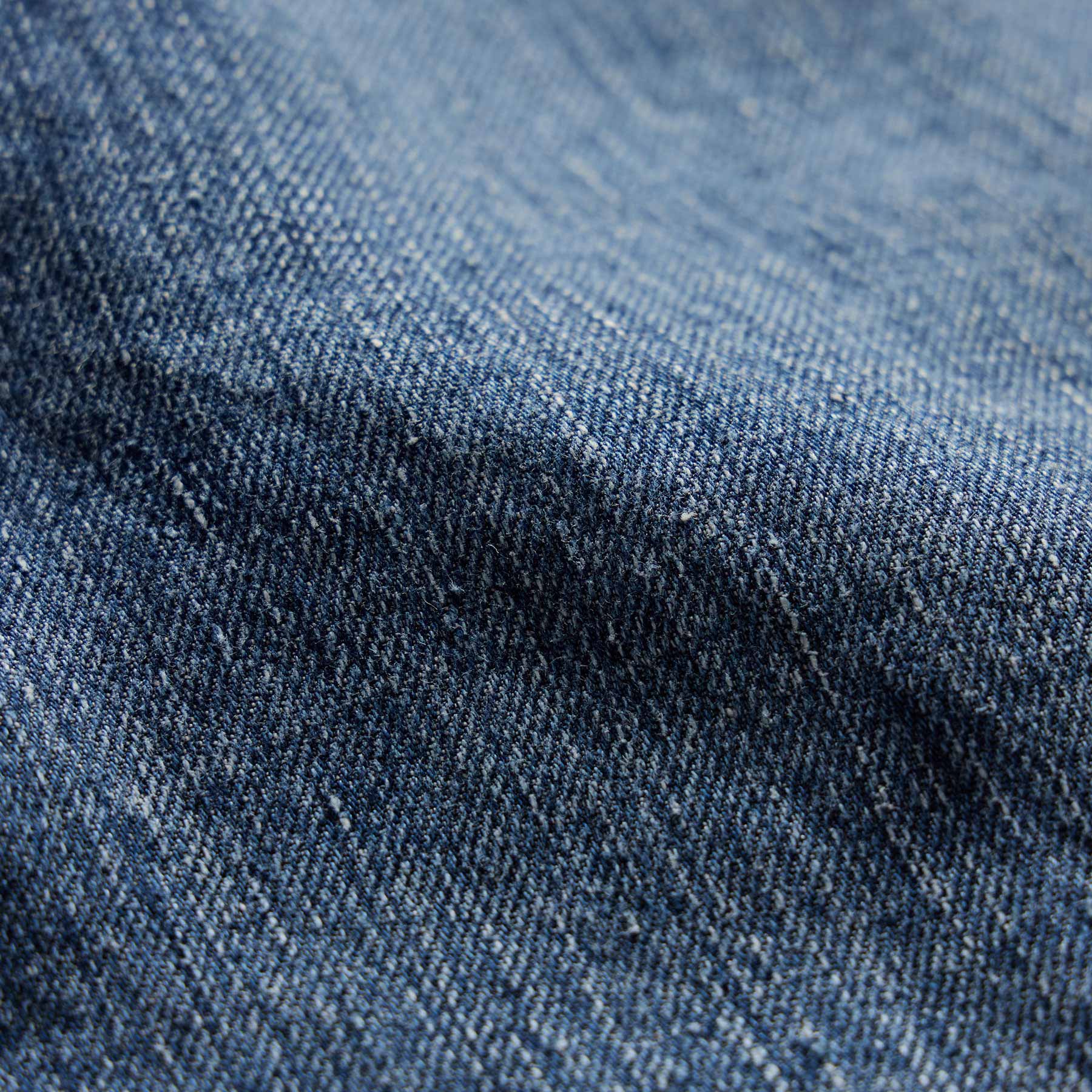 Linen Denim Relaxed Pant In Medium Wash | James Perse Los Angeles