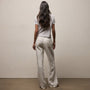 Linen Denim Relaxed Pant in Off White Wash | James Perse Los Angeles