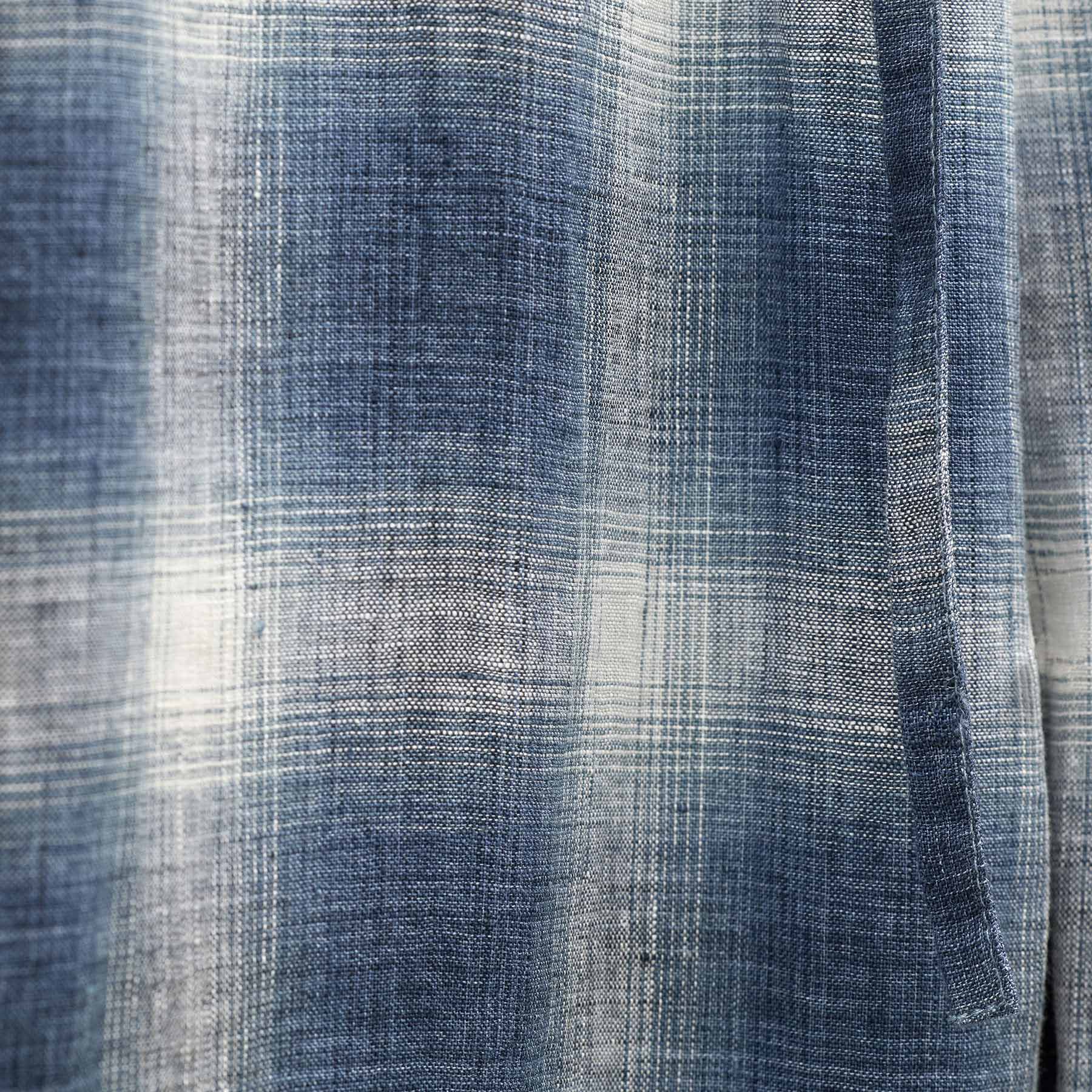 Plaid Linen Beach Pant in Blue Plaid | James Perse Los Angeles