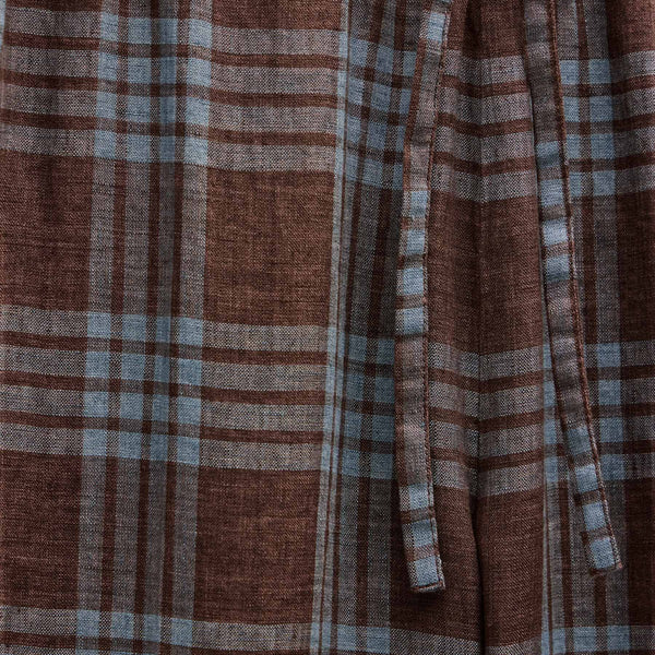 Plaid Linen Beach Pant in Plum Plaid | James Perse Los Angeles