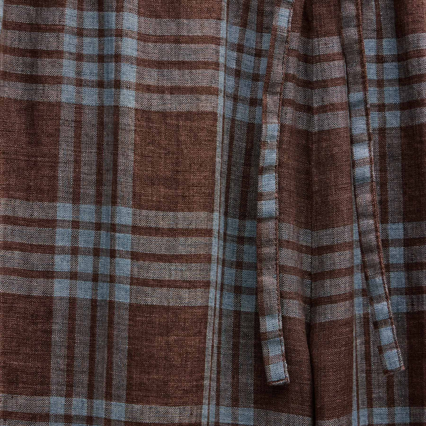 Plaid Linen Beach Pant in Plum Plaid | James Perse Los Angeles
