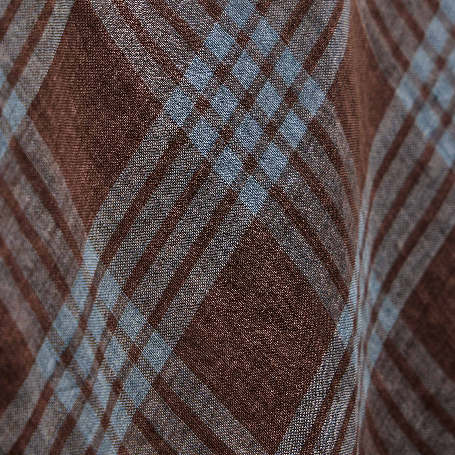 Plaid Linen Halter Dress in Plum Plaid | James Perse Los Angeles