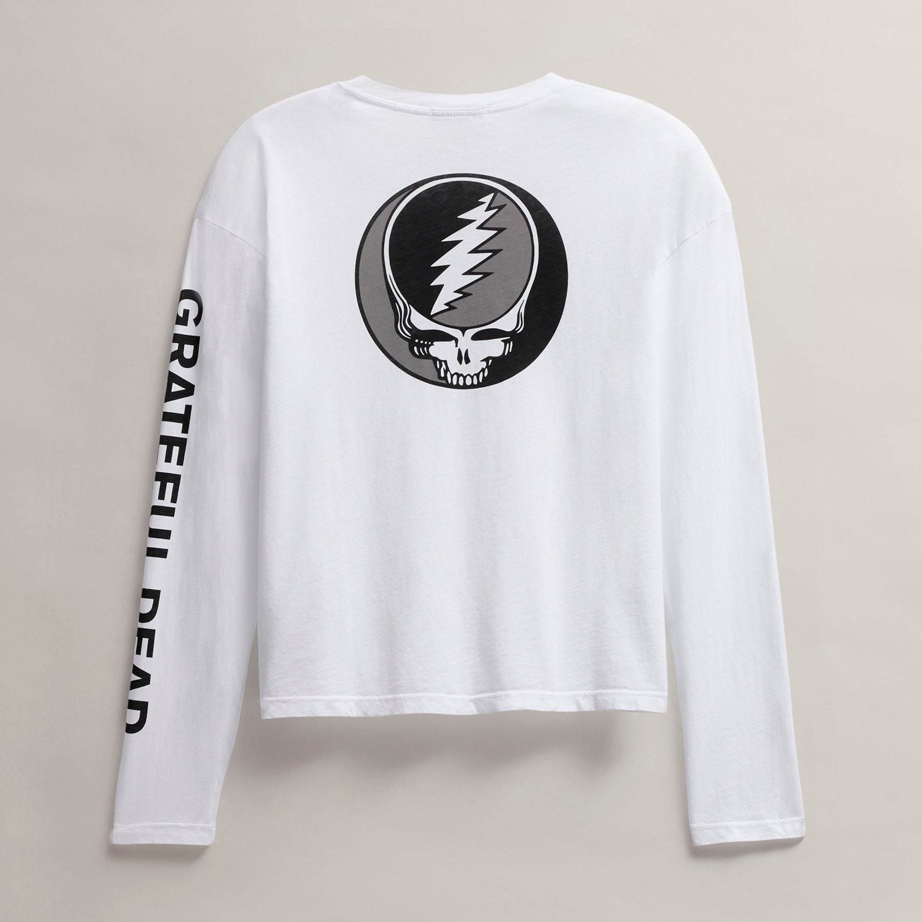 Women's Grateful Dead Long Sleeve in White/Black | James Perse Los Angeles