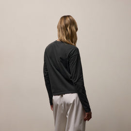 Vintage Boxy Tee in Carbon Pigment | James Perse Los Angeles