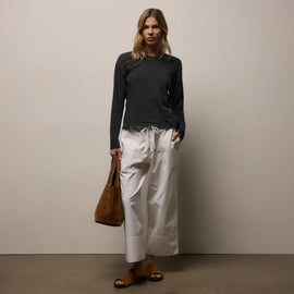 Vintage Boxy Tee in Carbon Pigment | James Perse Los Angeles