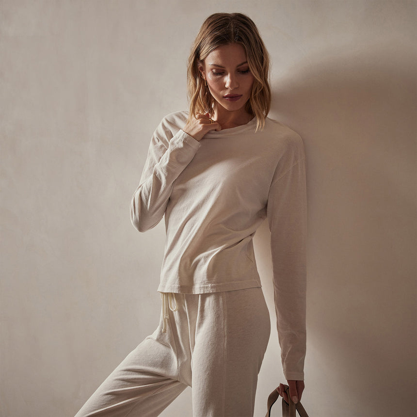Vintage Boxy Tee in Canvas Pigment | James Perse Los Angeles