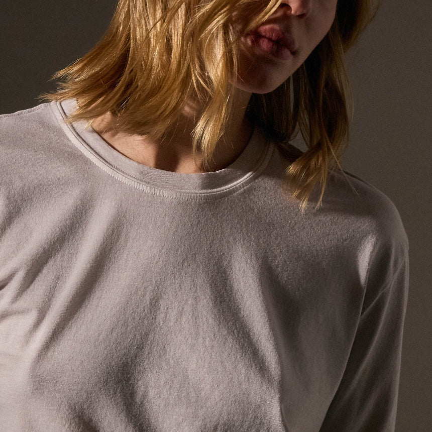 Vintage Boxy Tee  in Light Mist Pigment | James Perse Los Angeles