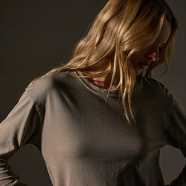 Vintage Boxy Tee  in Overcast Pigment | James Perse Los Angeles