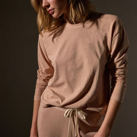 Vintage Boxy Tee in Rose Nude Pigment | James Perse Los Angeles
