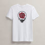 Women's Grateful Dead Rose Short Sleeve Crew in White/Red | James Perse Los Angeles