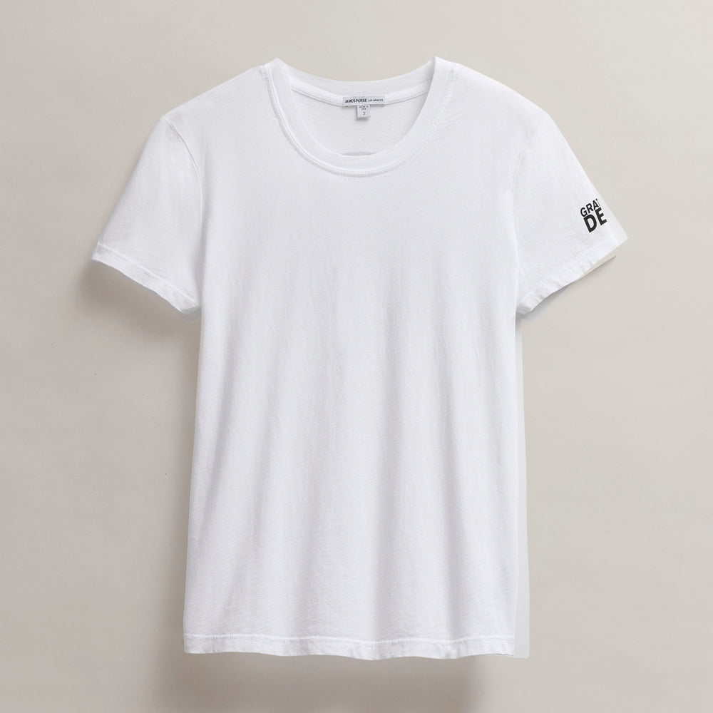 Women's Grateful Dead Short Sleeve in White/Black | James Perse Los Angeles