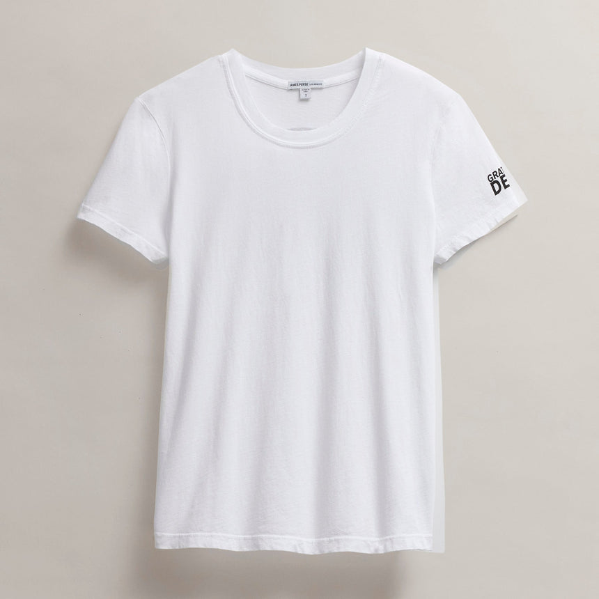 Women's Grateful Dead Short Sleeve in White/Black | James Perse Los Angeles