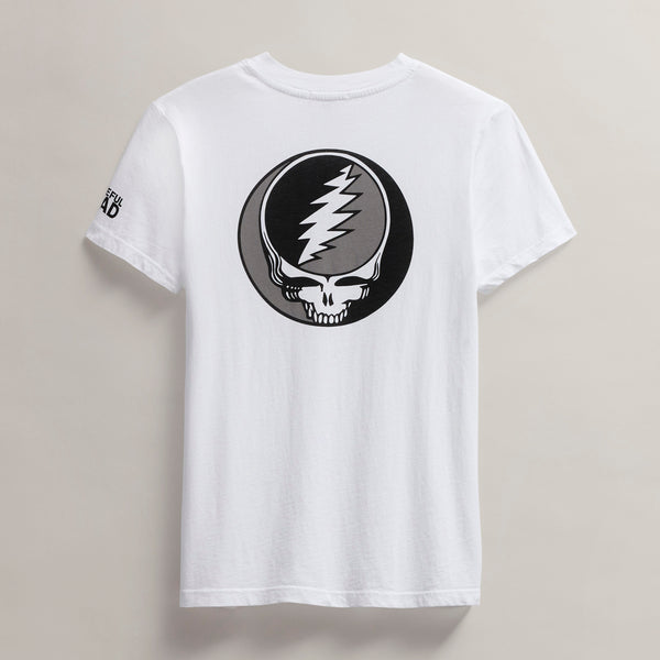 Women's Grateful Dead Short Sleeve in White/Black | James Perse Los Angeles