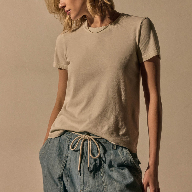 Vintage Little Boy Tee in Alabaster Pigment | James Perse Los Angeles