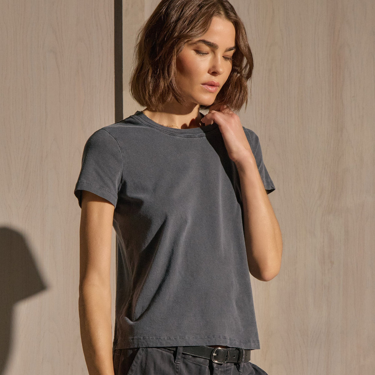 Vintage Little Boy Tee in Blue Noir Pigment | James Perse Los Angeles