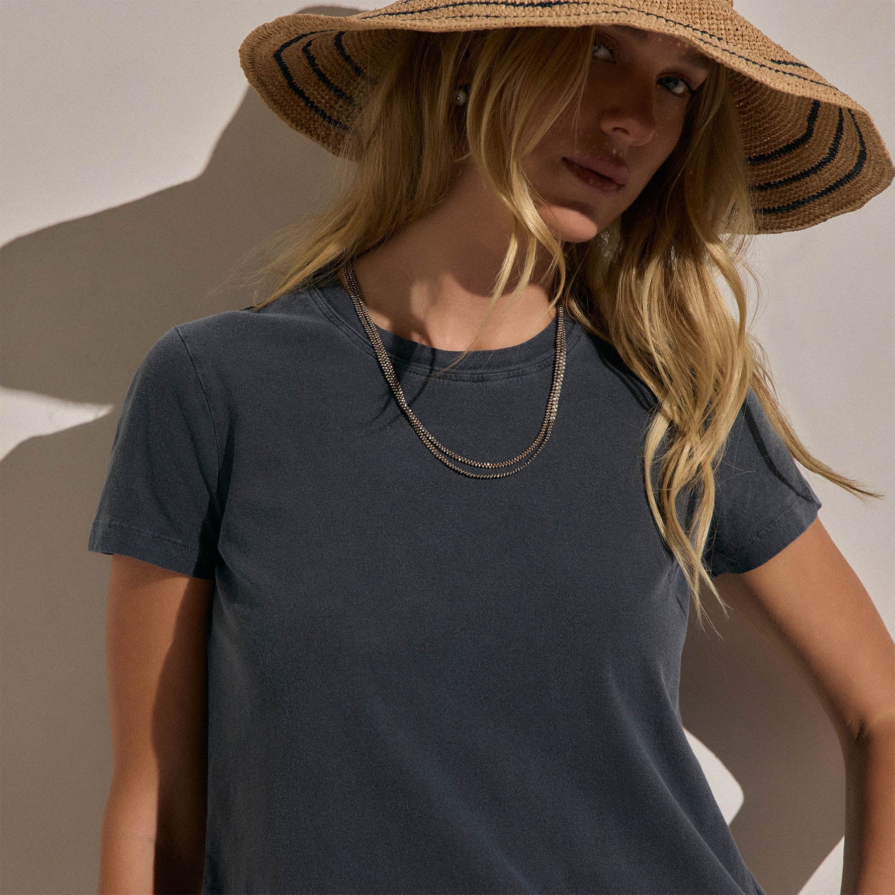 Vintage Little Boy Tee in Blue Noir Pigment | James Perse Los Angeles