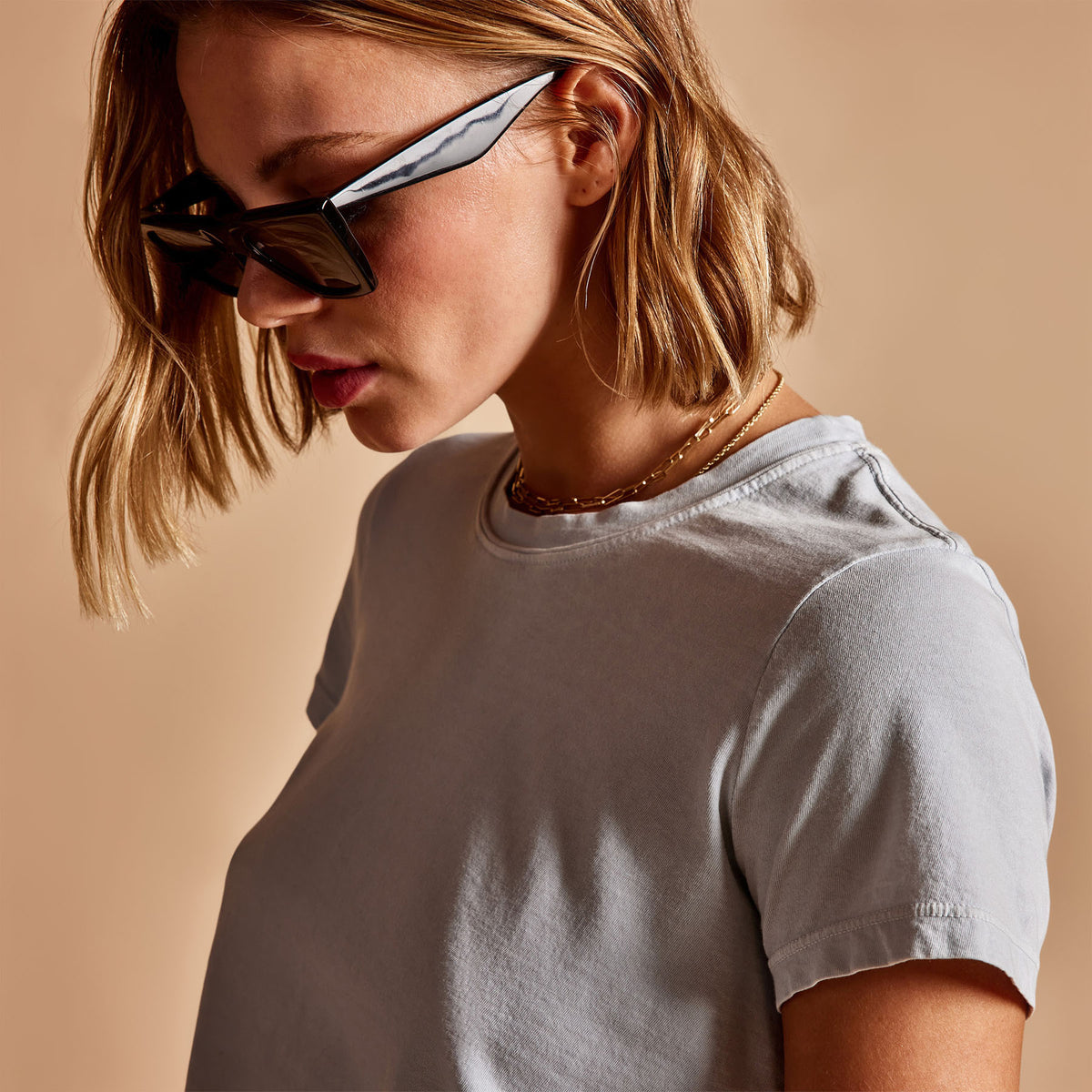 Vintage Little Boy Tee in Baby Blue Pigment | James Perse Los Angeles